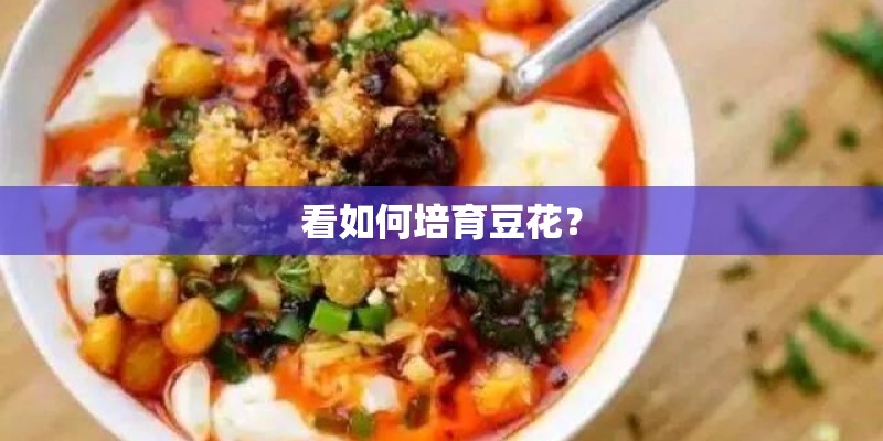 看如何培育豆花？