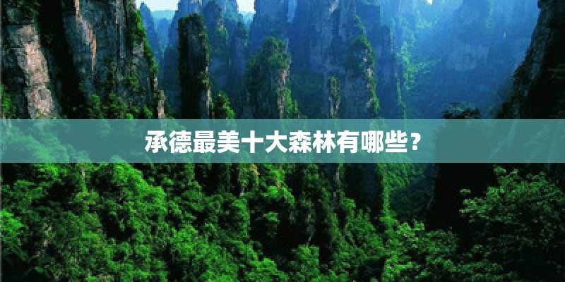 承德最美十大森林有哪些？